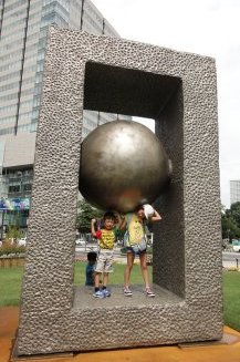 札幌の大通り公園 彫刻